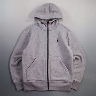 POLO RALPH LAUREN テックフリース ジップパーカー グレーS