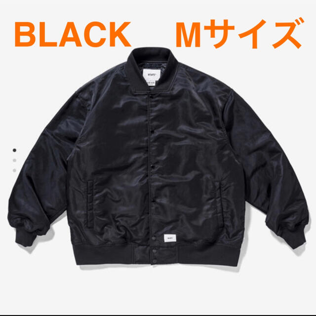 Mサイズ WTAPS TEAM JACKET ブラック チームジャケットナイロンジャケット