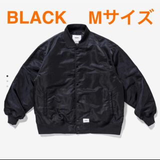 ダブルタップス(W)taps)のMサイズ WTAPS TEAM JACKET ブラック チームジャケット(ナイロンジャケット)