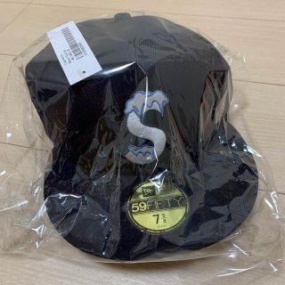 シュプリーム(Supreme)のsupreme new era 7 5/8 navy シュプリーム ニューエラ (キャップ)