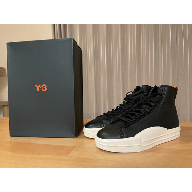 メンズ新品　Y-3 YUBEN MID オールレザー