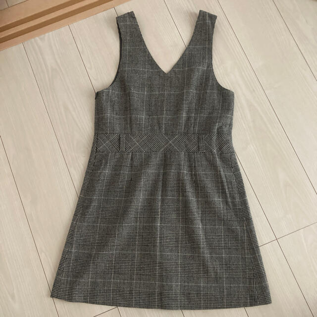 LAUTREAMONT(ロートレアモン)のロートレ・アモン　ラメチェック　ジャンパースカート レディースのスカート(ひざ丈スカート)の商品写真