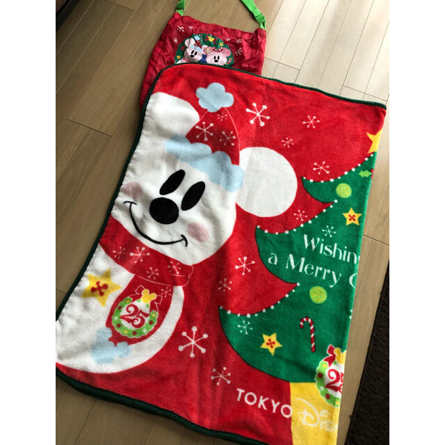 [値下げ中] ディズニー　ミッキー　ミニー　クリスマス　ブランケット