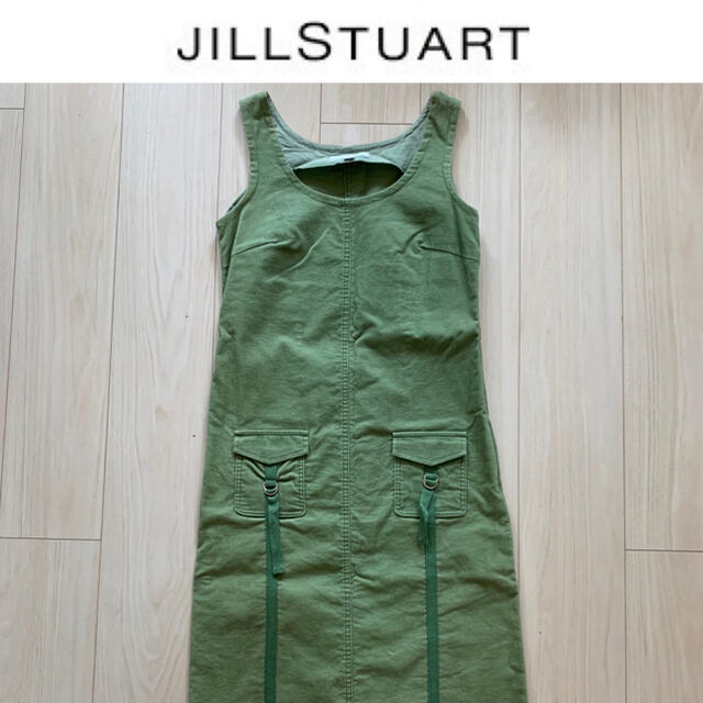 JILLSTUART(ジルスチュアート)のジルスチュアート　ジャンパースカート　ワンピース レディースのワンピース(ロングワンピース/マキシワンピース)の商品写真