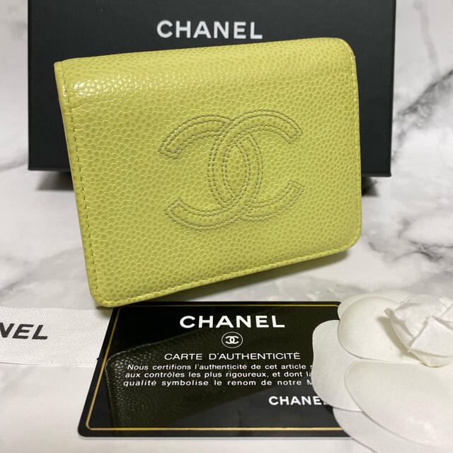 超美品の】 【美品☆】CHANEL デカココマーク キャビアスキン