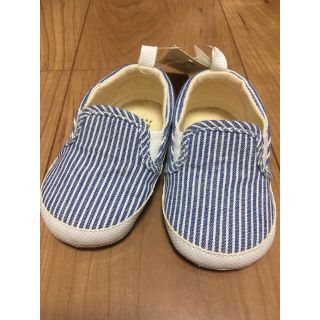 ベビーギャップ(babyGAP)の♡最終値下げ baby GAP ストライプ スリッポン 11cm 未使用品♡(スリッポン)