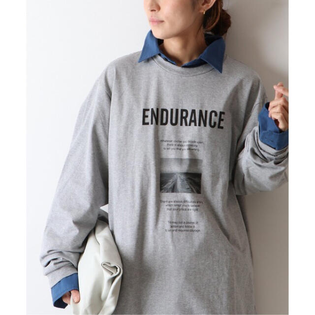 FRAMeWORK(フレームワーク)のフレームワークJOHN MASON SMITH ENDURANCE LONG T レディースのトップス(Tシャツ(長袖/七分))の商品写真