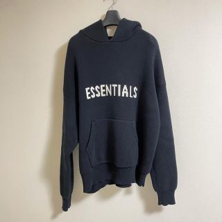 フィアオブゴッド(FEAR OF GOD)のessentials fear of god knit hoodie black(パーカー)