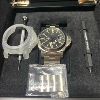 オフィチーネパネライ(OFFICINE PANERAI)のクーポン特価　レア美品　パネライ　ルミノール　GMT　44mm PAM00297(腕時計(アナログ))