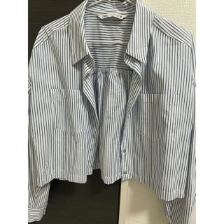 ザラ(ZARA)のzara ショート丈シャツ(シャツ/ブラウス(長袖/七分))