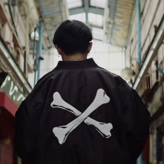 black Mサイズ wtaps TEAM JACKET NYLON TWILL