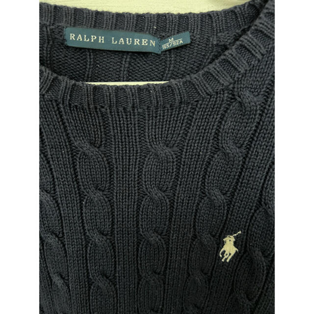 Ralph Lauren(ラルフローレン)のラルフローレン　ネイビー　ニット レディースのトップス(ニット/セーター)の商品写真