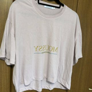 マウジー(moussy)の【moussy】Tシャツ くすみピンク(Tシャツ(半袖/袖なし))