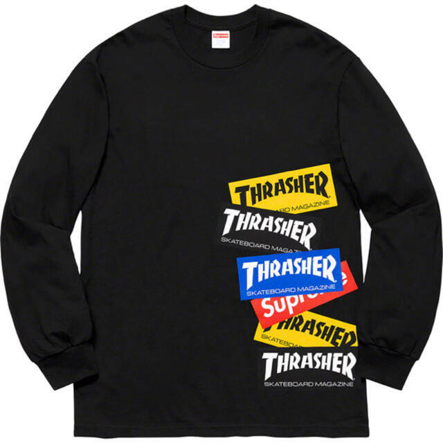 Thrasher Multi logo l/s tee