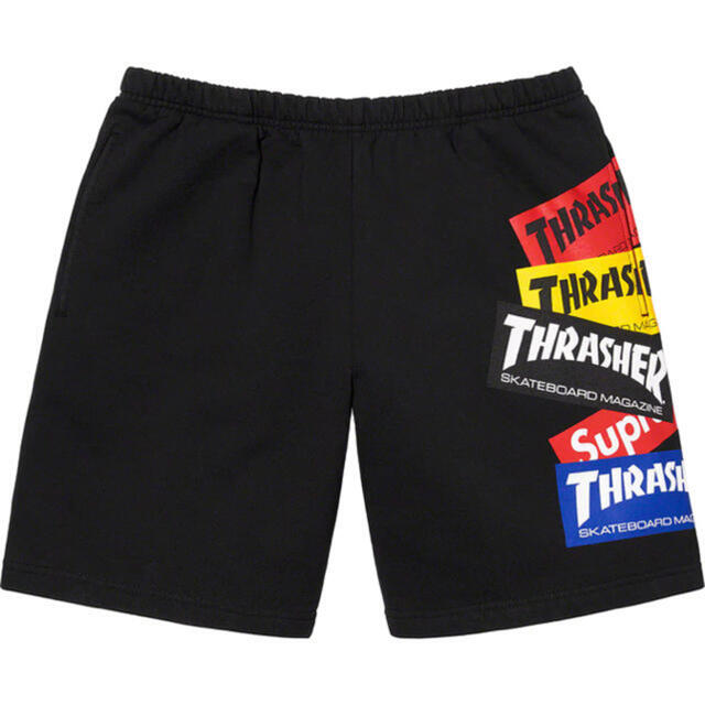 高速配送 Thrasher - Supreme Multi Sweatshort Logo ショートパンツ