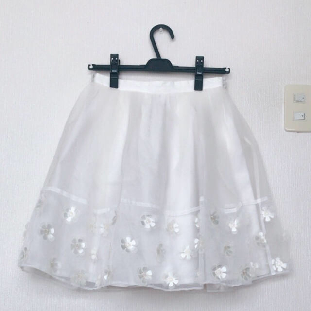 Lily Brown(リリーブラウン)のオーガンジー チュールスカート レディースのスカート(ひざ丈スカート)の商品写真