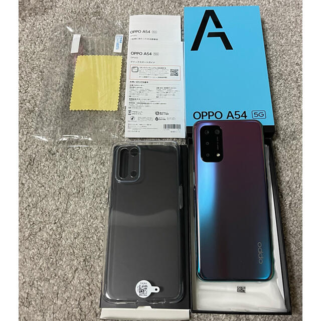 OPPO(オッポ)の新品同様★OPPO A54 5G★ファンタスティックパープル★SIMフリー スマホ/家電/カメラのスマートフォン/携帯電話(スマートフォン本体)の商品写真