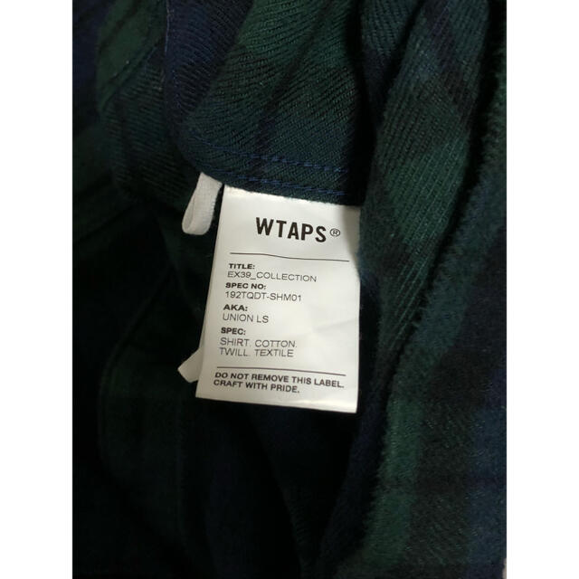 WTAPS 19aw UNION LS ユニオン　M L 3