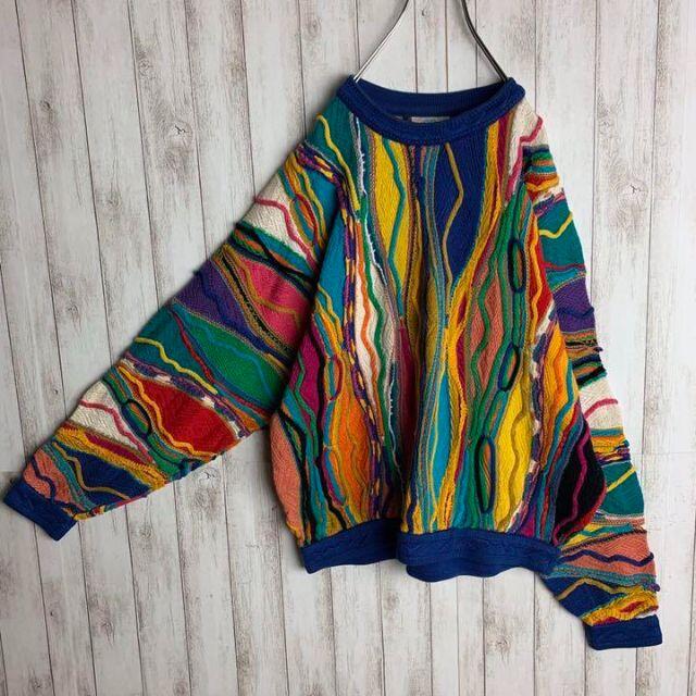 COOGI   希少カラークージー総柄 ニット 3D 入手困難 レアカラー