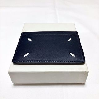 マルタンマルジェラ(Maison Martin Margiela)の新品 20aw マルジェラ ブランド ロゴ パスケース 紺 1531(名刺入れ/定期入れ)