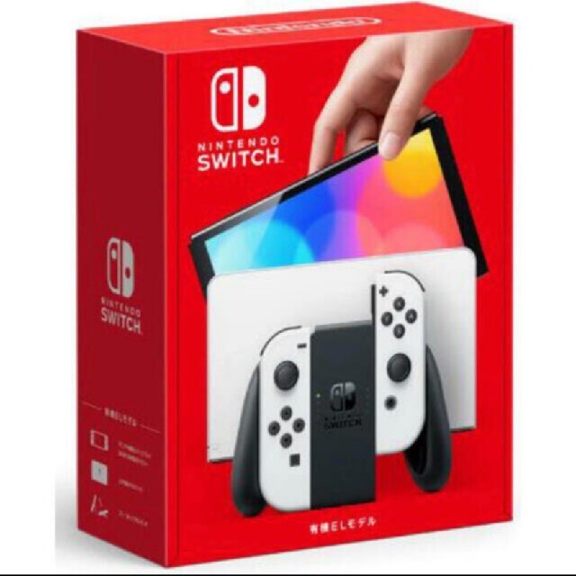 正式的 新型 Nintendo Switch 有機ELモデル ホワイト 本体 家庭用