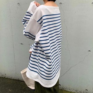 ワンエルディーケーセレクト(1LDK SELECT)のOUTIL ウティ TRICOT AAST パネルボーダー バスクシャツ(Tシャツ/カットソー(七分/長袖))