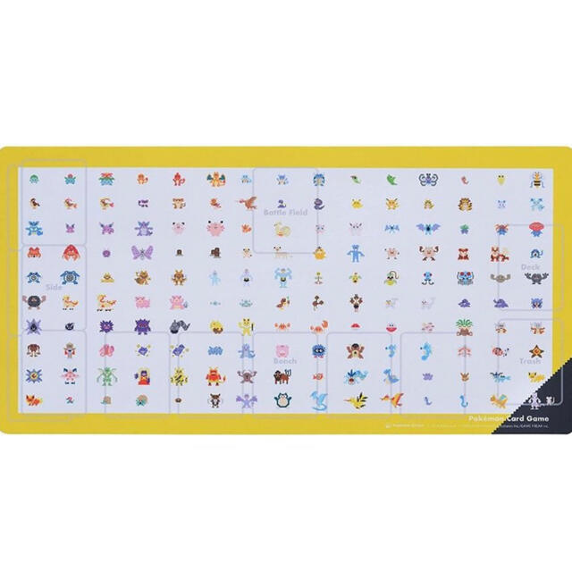 ポケモン(ポケモン)のポケモンカードゲーム ラバープレイマット BL Pokémon　white エンタメ/ホビーのトレーディングカード(カードサプライ/アクセサリ)の商品写真