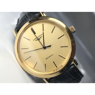 ロンジン(LONGINES)の★美品★LONGINES／ロンジン★アンティーク腕時計 ゴールドラウンドクオーツ(腕時計(アナログ))