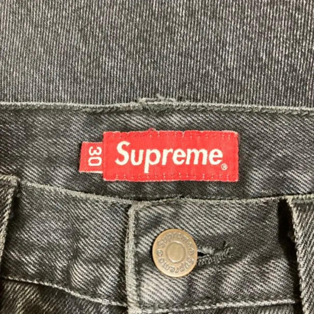 Supreme(シュプリーム)のsupreme washed regular jeans 黒　30 メンズのパンツ(デニム/ジーンズ)の商品写真