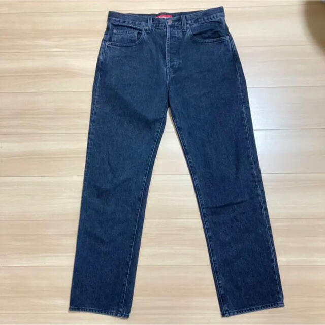 Supreme(シュプリーム)のsupreme washed regular jeans 黒　30 メンズのパンツ(デニム/ジーンズ)の商品写真