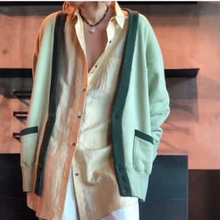 6 the fox sweat cardigan lime