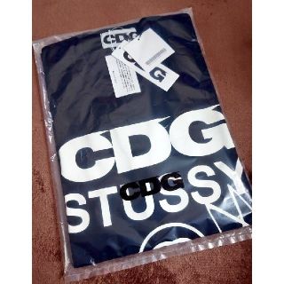 ステューシー(STUSSY)のStussy x CDG コラボTee 黒XL(Tシャツ/カットソー(半袖/袖なし))