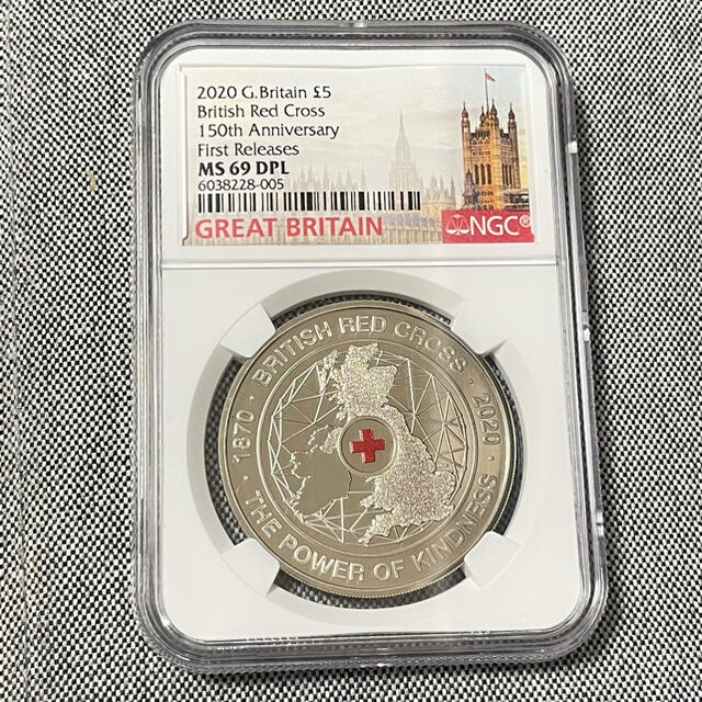 NGC MS 69 DPL 2020 イギリス 英国赤十字社150周年5£