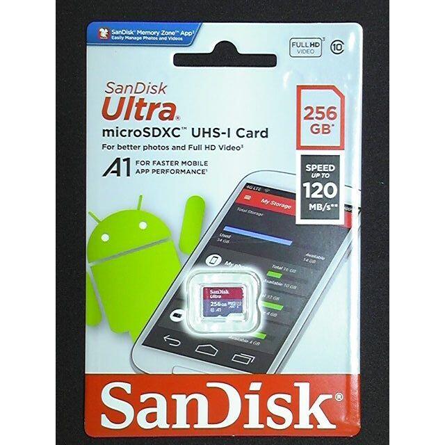 SanDisk(サンディスク)のカクカク・シカジカ様専用 microSDXC 256GB 120MB/s A1 スマホ/家電/カメラのPC/タブレット(PC周辺機器)の商品写真