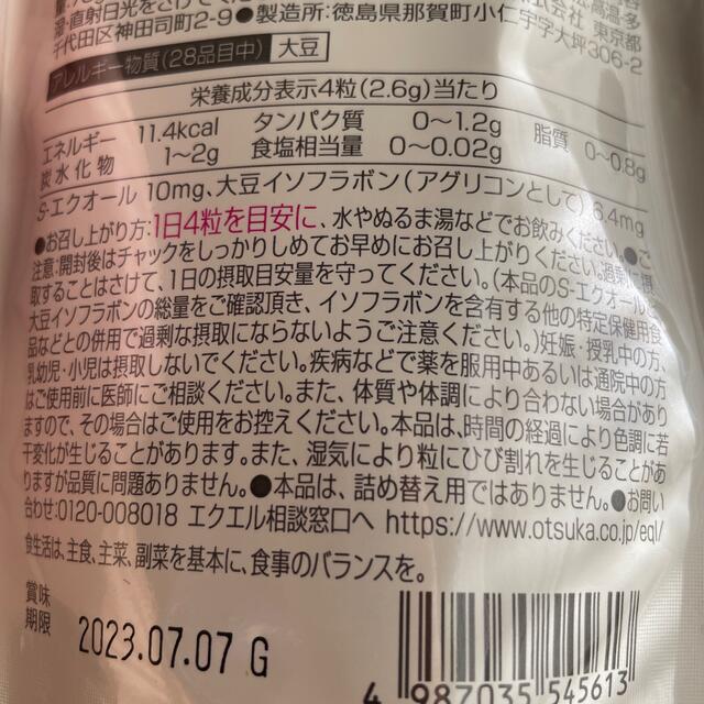 大塚製薬(オオツカセイヤク)のエクエル　120粒　3袋セット コスメ/美容のコスメ/美容 その他(その他)の商品写真