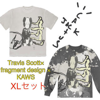 フラグメント(FRAGMENT)のTravis Scott × fragment × KAWS  Tセット販売(Tシャツ/カットソー(七分/長袖))