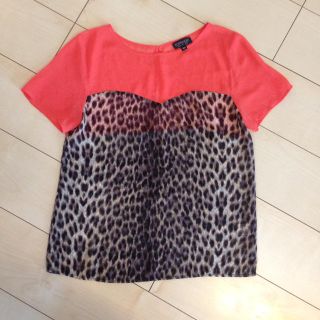 トップショップ(TOPSHOP)のTOPSHOPレオパードトップス♡(カットソー(半袖/袖なし))