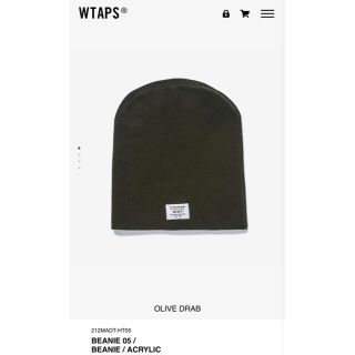 ダブルタップス(W)taps)の21AW WTAPS BEANIE 05 ACRYLIC OLIVE DRAB(ニット帽/ビーニー)