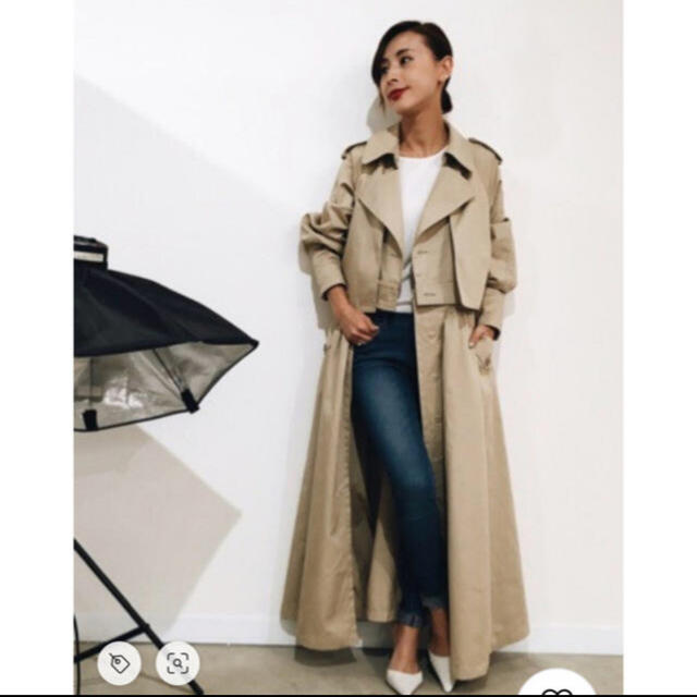 Ameri VINTAGE(アメリヴィンテージ)の3WAY LADY TRENCH COAT / トレンチコート レディースのジャケット/アウター(トレンチコート)の商品写真