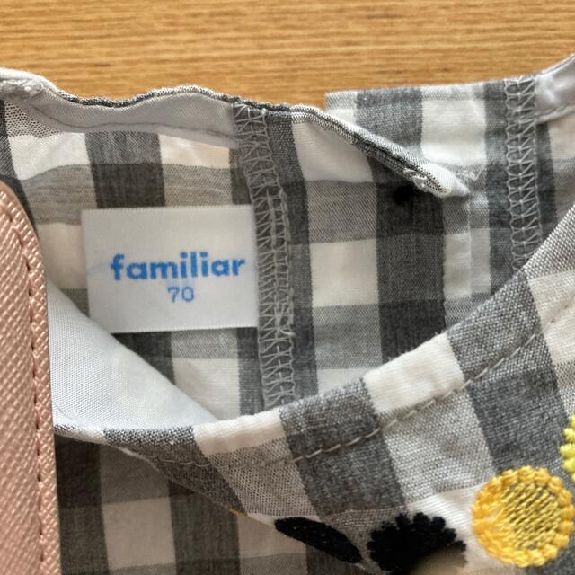 familiar(ファミリア)のfamiliar ワンピース　サイズ70 キッズ/ベビー/マタニティのベビー服(~85cm)(ワンピース)の商品写真