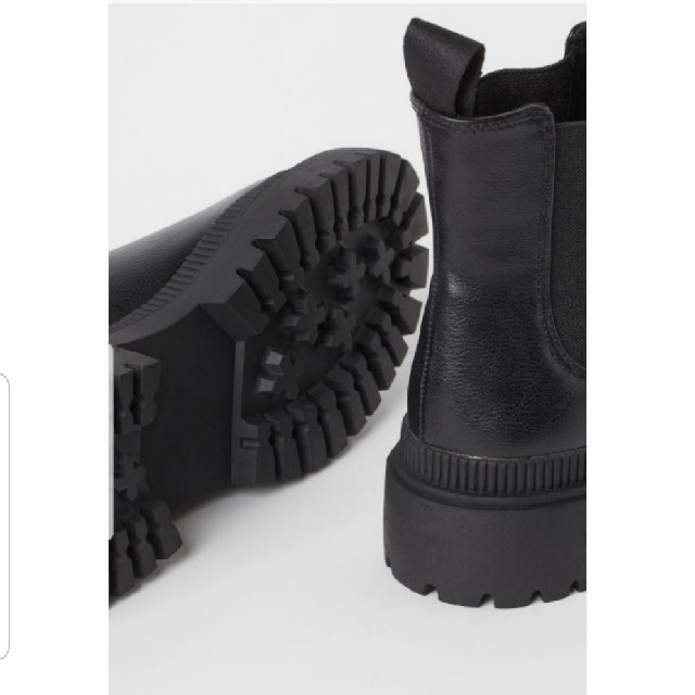 H&M(エイチアンドエム)のH&M　(37  黒)　チェルシーブーツ　アンクルブーツ レディースの靴/シューズ(ブーツ)の商品写真