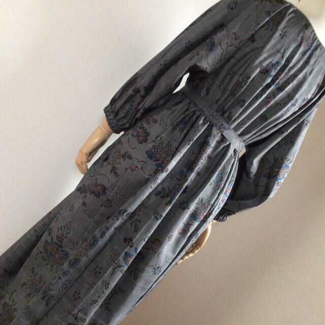 た　大島紬　リメイク　ワンピース　ポケット付き　ドルマン ハンドメイドのハンドメイド その他(その他)の商品写真