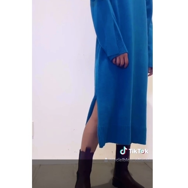 LE CIEL BLEU(ルシェルブルー)のLE CIEL BLEU💙新品未使用 Asymmetry Knit Dress レディースのトップス(ニット/セーター)の商品写真