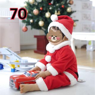 ニッセン(ニッセン)の70サンタクロースコスプレ衣装☆クリスマス☆厚手カバーオール(その他)