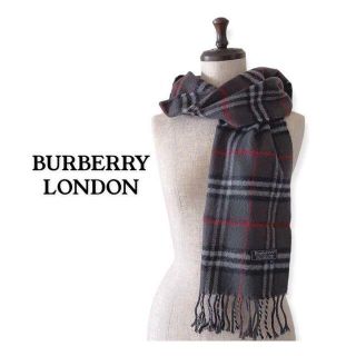 バーバリー(BURBERRY)のBurberry バーバリー チェック マフラー  イングランド製(マフラー/ショール)