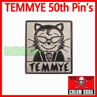 バウンティハンター(BOUNTY HUNTER)のクリームソーダ TEMMYEティミー50TH 50周年 CATピンバッジ ピンズ(キーホルダー)