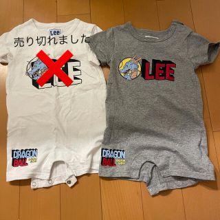 リー(Lee)のUNIQLO Lee コラボロンパース グレーのみ(ロンパース)