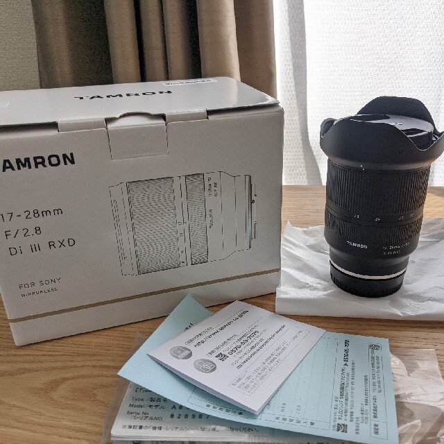 TAMRON(タムロン)の17-28mm F/2.8 Di Ⅲ RXD タムロン TAMRON ソニーEマ スマホ/家電/カメラのカメラ(レンズ(ズーム))の商品写真