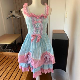 アンジェリックプリティー カラフル ひざ丈ワンピース(レディース)の