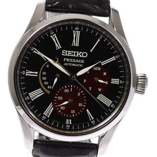 セイコー(SEIKO)の☆美品★箱・保証書付き【SEIKO】セイコー プレサージュ 漆・白檀塗限定モデル パワーリザーブ SARW045/6R21-01F0 自動巻き メンズ(腕時計(アナログ))